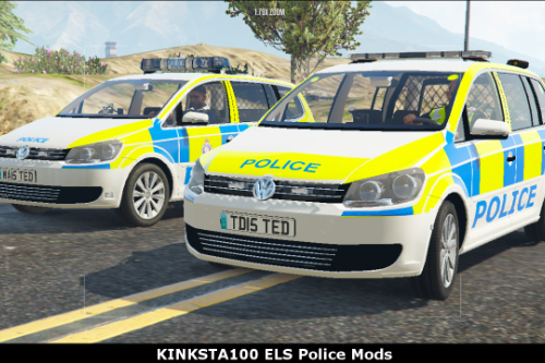 British Police VW Touran ANPR + Dog Unit ELS